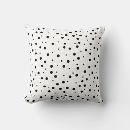 Svart Polka dots (lägg till andra Färg) Kudde
