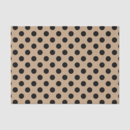 Svart polka dots på beige