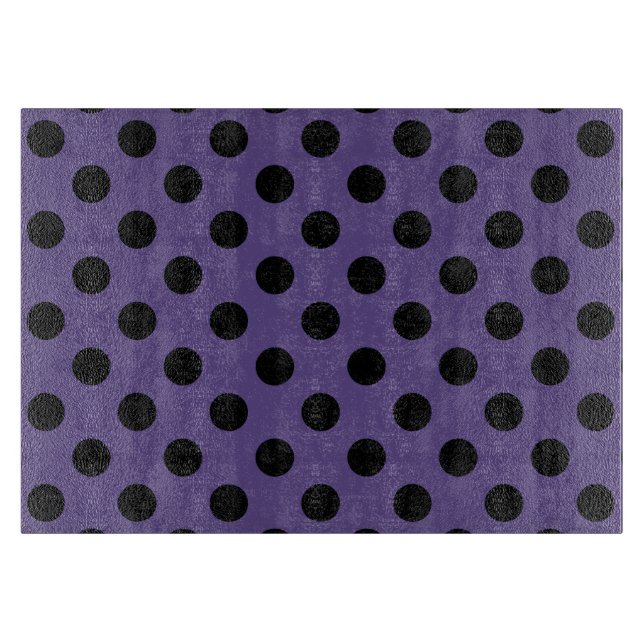 Svart polka dots på ultraviolett (Framsidan)