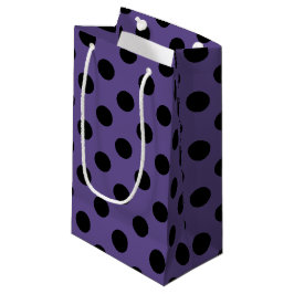 Svart polka dots på ultraviolett