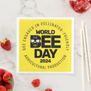 Svart pollinator för världsbidagen, Gult Pappersservett