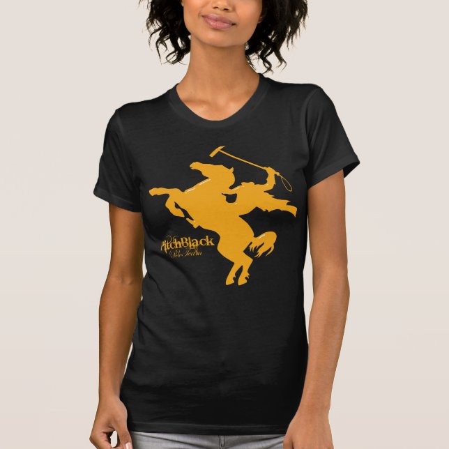Svart Pololag liten och nätt T för grad Tee Shirt (Framsida)
