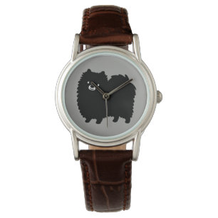 Svart Pomeranian Armbandsur