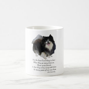 Svart Pomeranian Minnessak Kaffemugg