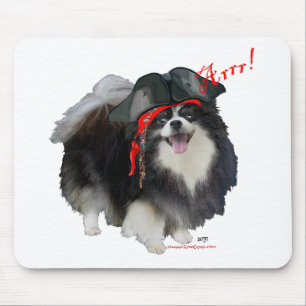Svart Pomeranian Pirat - Arrr! Musmatta
