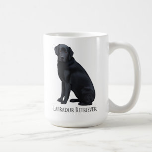 Svart porträtt för Labrador Retriever Kaffemugg