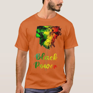Svart Power Lejon Black History Manar Boys T Shirt