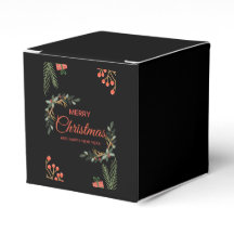 Svart presentbox för högtider | Julfestgåva