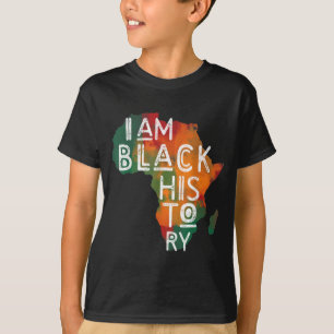 Svart Pride Getter jag är svart historik African A T Shirt