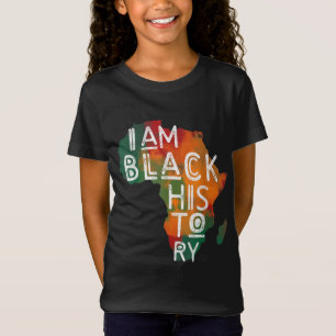 Svart Pride Getter jag är svart historik African A T Shirt