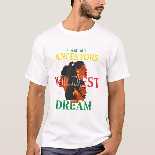 Svart Pride Shirt | Jag är svart historik T (Framsida)
