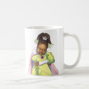 Svart Princess & grodaflickamuggen Kaffemugg