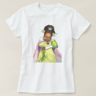 Svart Princess & grodakvinna t-skjorta Tee Shirt