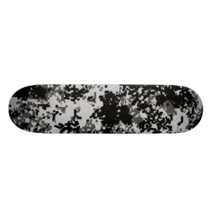 Svart Pro Digital kamouflageSkateboard Mini Skateboard Bräda 18,7 Cm