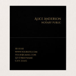 Svart Professionell för Abstrakt av elegant, tvåfa Visitkort