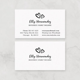 Svart Professionell för Logotyp av skriptskrivare Visitkort