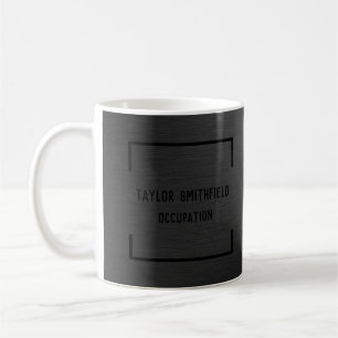 Svart projektionsyta kaffemugg