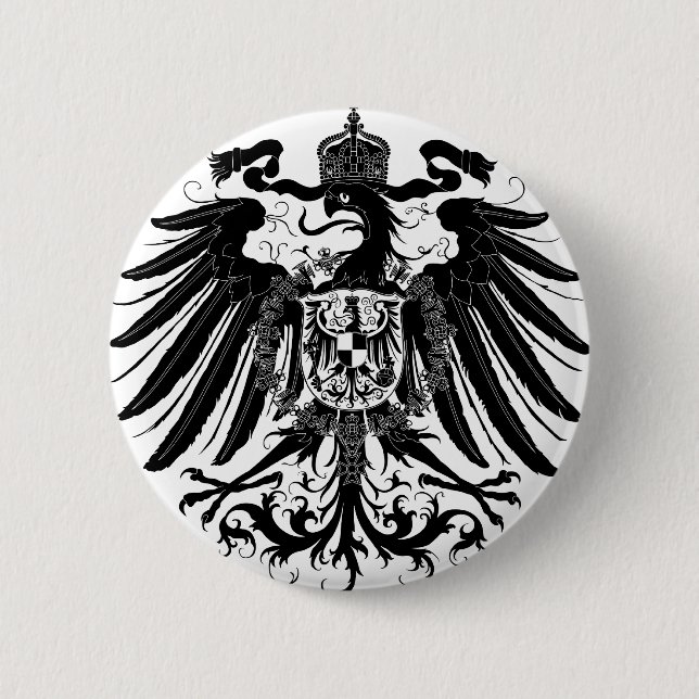 Svart Prussian örn Knapp (Framsida)