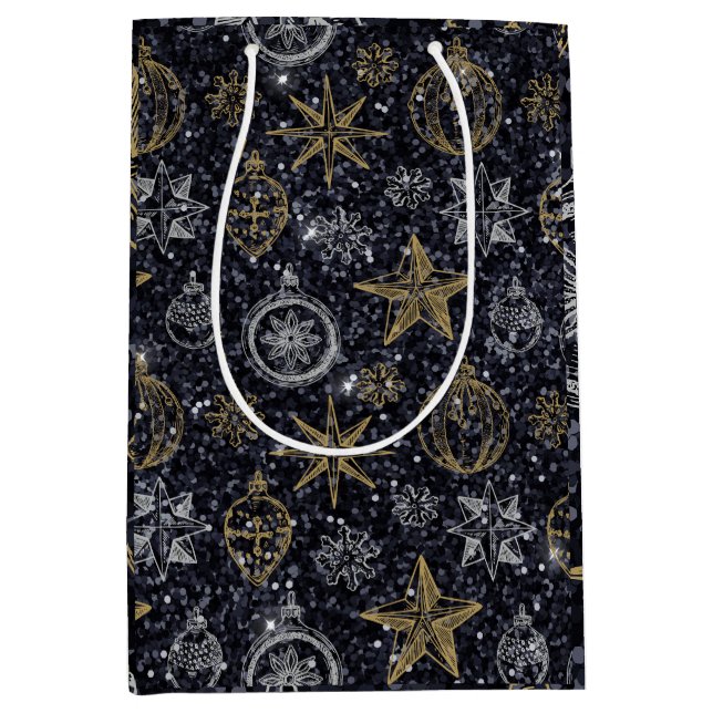 Svart prydnadsföremål i julklapp (Framsidan)