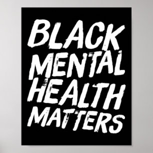 Svart psykisk ohälsa - behandlingsgåva poster