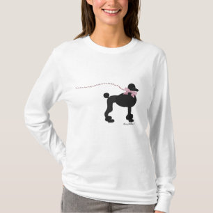 Svart pudelT-tröja T-shirt