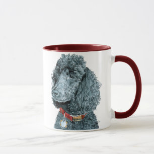 Svart pudelWhitney mugg