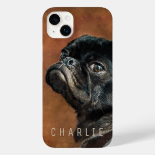 Svart Pug Hund