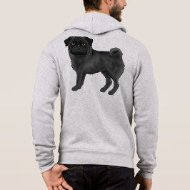 Svart Pug Mops Hundras För Pug Ägare Eller Älskare T Shirt