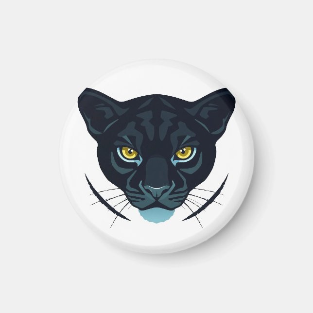 Svart Puma Street Style Design Magnet (Framsidan)