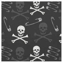 Svart Punk Sten Goth Grunge Döskallars Black Tyg