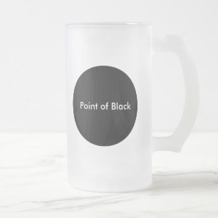 Svart punkt frostat ölglas