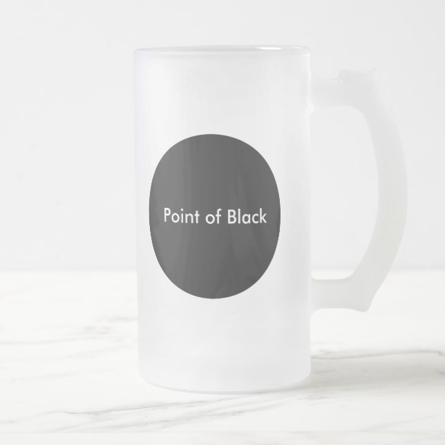 Svart punkt frostat ölglas (Höger)