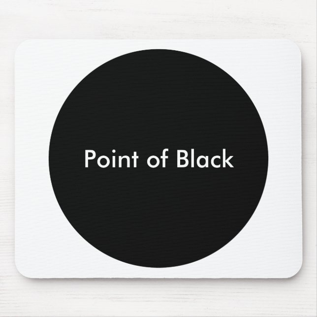 Svart punkt musmatta (Framsidan)