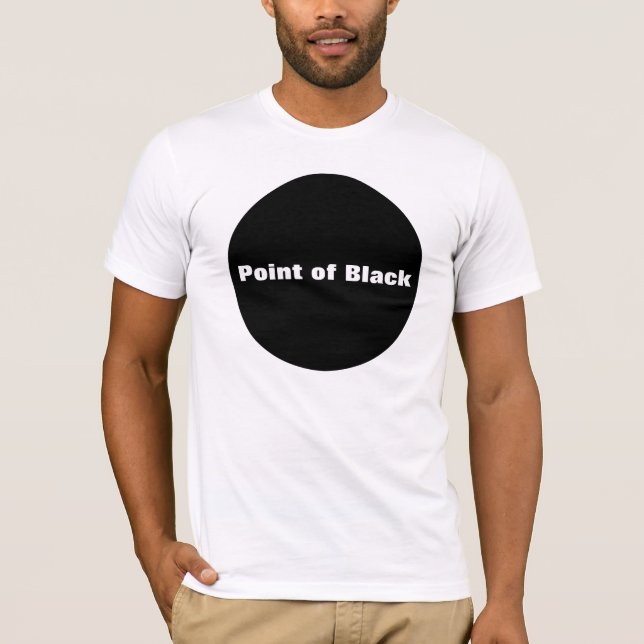 Svart punkt t-shirt (Framsida)