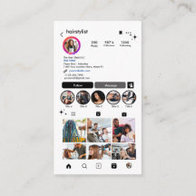 Svart QR-kod Social-media i Instagram Hair Stylist
