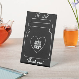 Svart, QR-kodtips för professionell burk