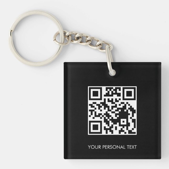 Svart QR Webbplatslänk Professionell Varumärkesdes (Framsidan)