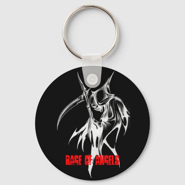 Svart R.O.A-nyckelkedja Nyckelring (Framsida)