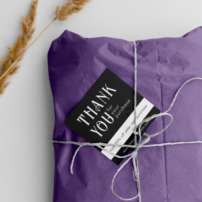 Svart rabattkort för kvadrat lojalitetskort (Skapare uppladdad)