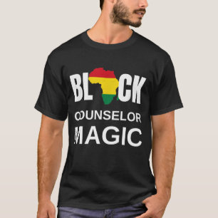 Svart rådgivare Magic Black History Month Counseli T Shirt