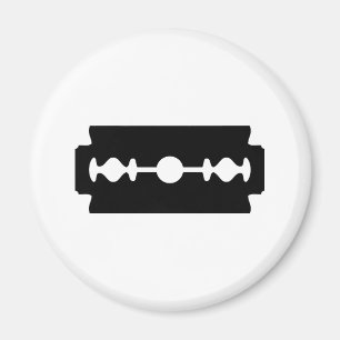svart rakblad magnet