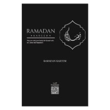 Svart Ramadan Kareem chokladbarns omslag Elegant