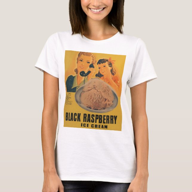 svart rasberry glassannonst-skjorta tee (Framsida)