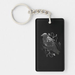 Svart räv med Filigree Lövs Odin Vikings Mörk
