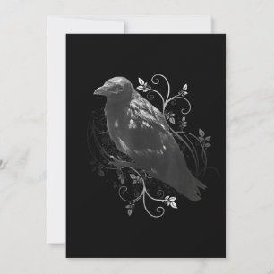 Svart räv med Filigree Lövs Odin Vikings Mörk Spara Datumet