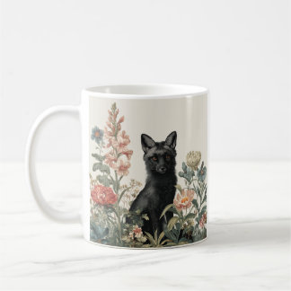 Svart Räv med Lynne Kaffemugg
