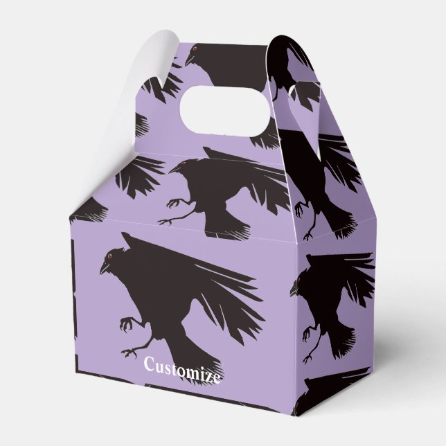 Svart Raven Flying Thunder_Cove Presentaskar (Framsidan Sidan)