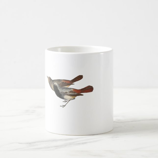 Svart Redstart Kaffemugg (Center)