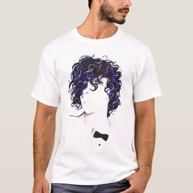 Svart regnbåge tee shirt (Framsida)