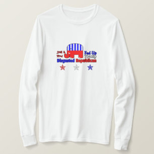 Svart republikansk trim tee